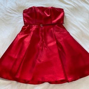 Red homecoming dress